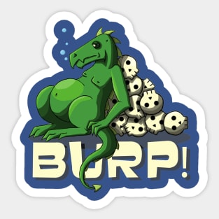 Fat Dragon Blue Sticker